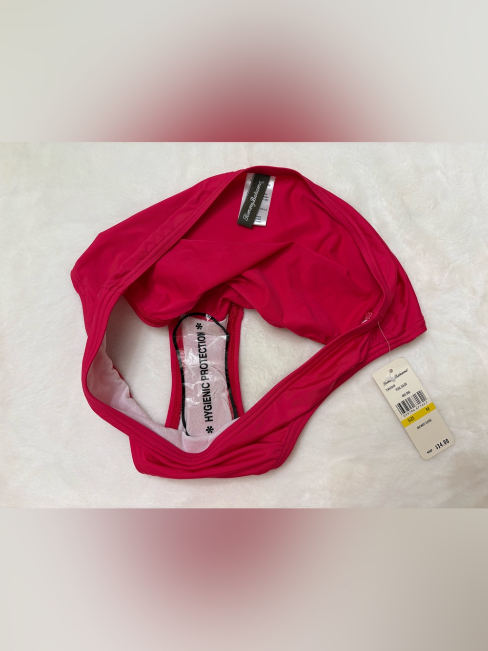 Tommy Bahama Fuchsia High-Waist Bikini Bottom - Picture 14 of 14